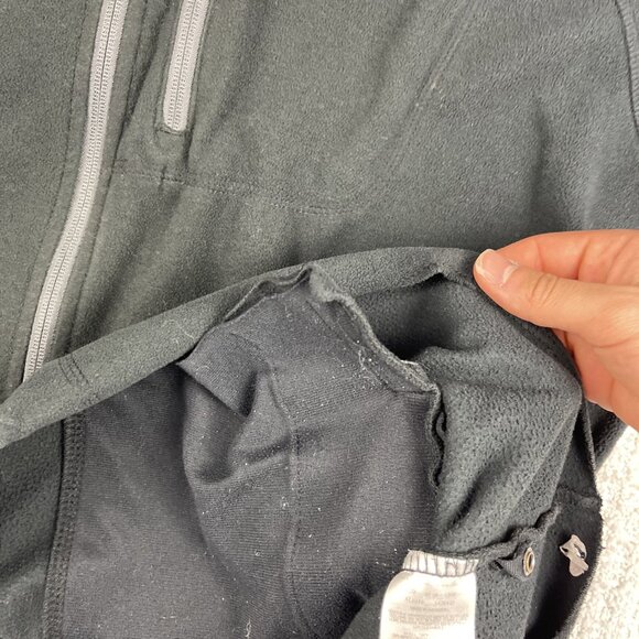 Columbia Sweater Mens 2X T  Black / Grey Fast Trek Full Zip Fleece Hiking READ** - Picture 13 of 16